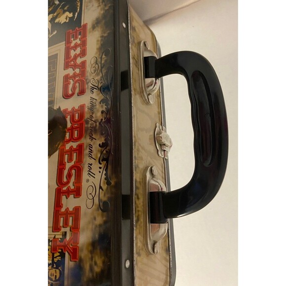 2005 Elvis Presley '68 Special Large Tin Tote Lunch Box 47170 Mint King of Rock - Picture 10 of 15
